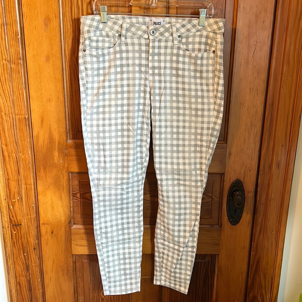 Paige Denim Gingham Jeans- Size 32